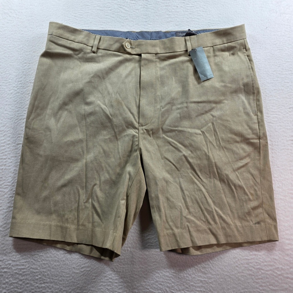 Daniel Cremieux Shorts Mens 42 Khaki Signature Collection Cotton Blend Stretch - Picture 2 of 12